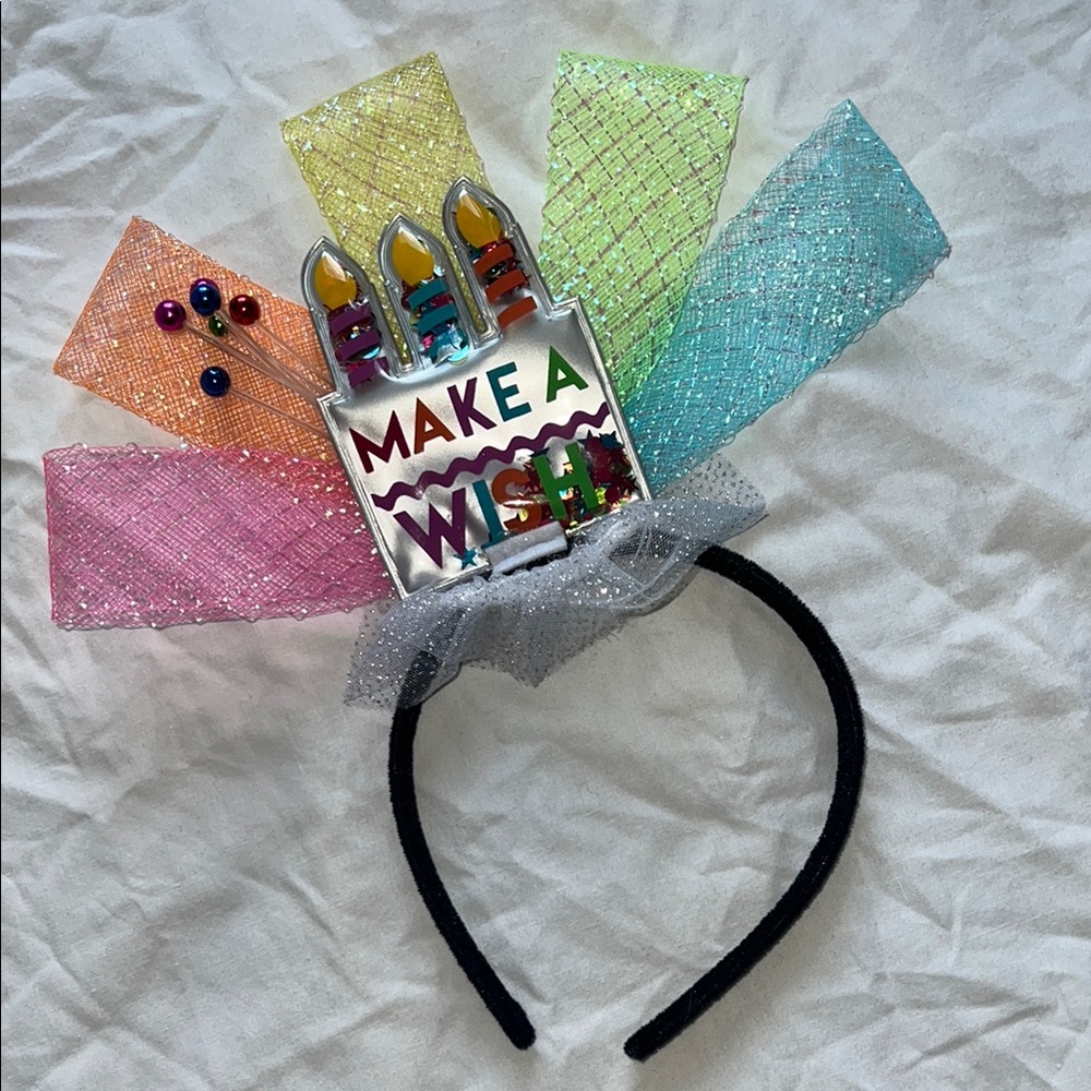 Colorful 'Make a Wish' Headband